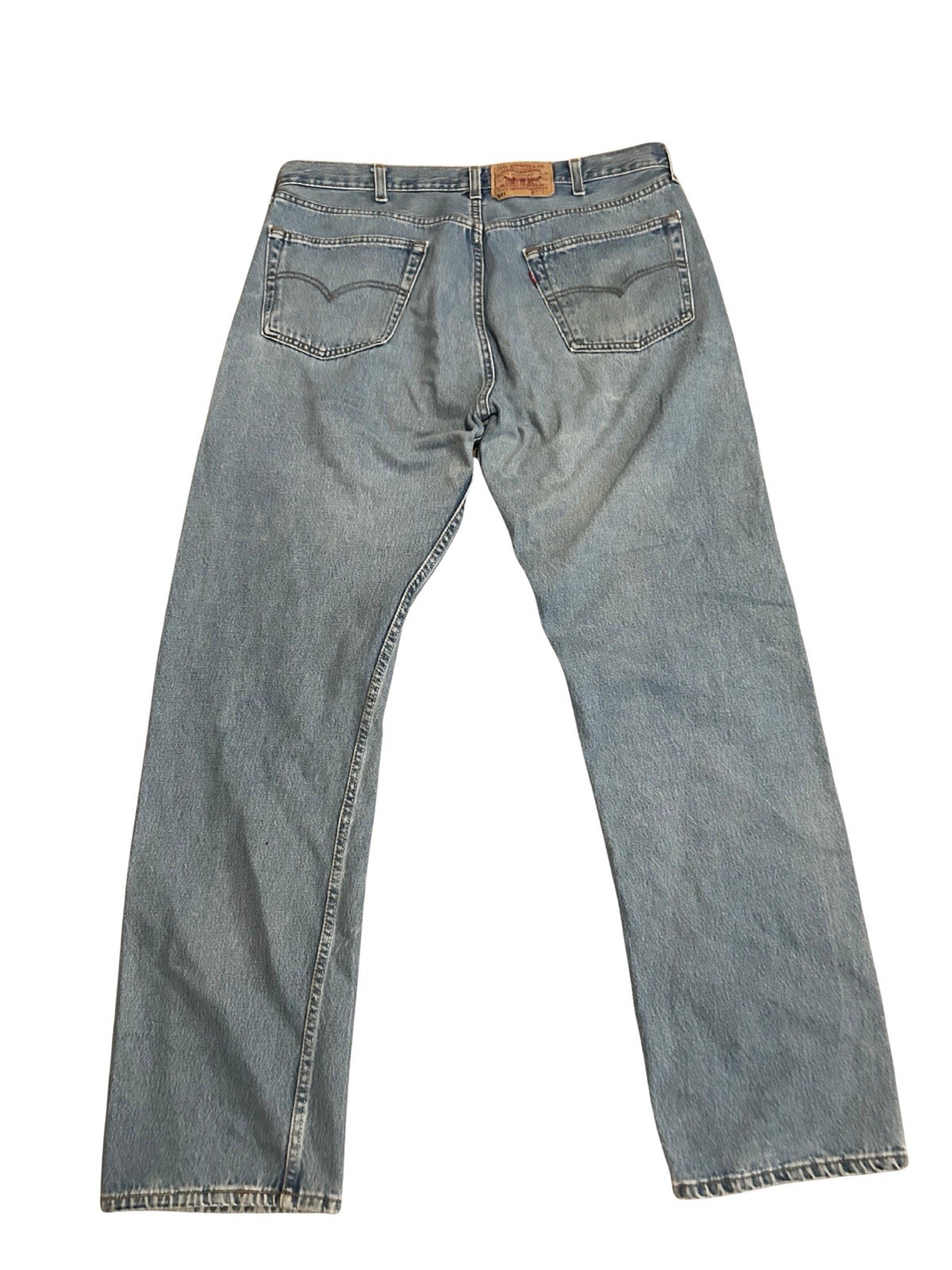Vintage Levi’s 501 XX Jeans 40×34 Made in UK 1998 Light Wash Straight Leg Denim