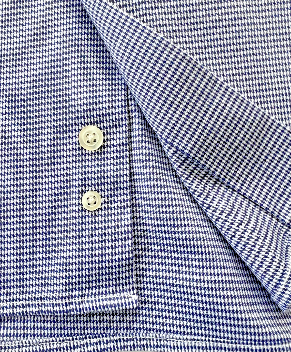 Hickey Freeman New York Mens Classic Fit Dress Shirt Blue White 17-17 1/2, 34-35