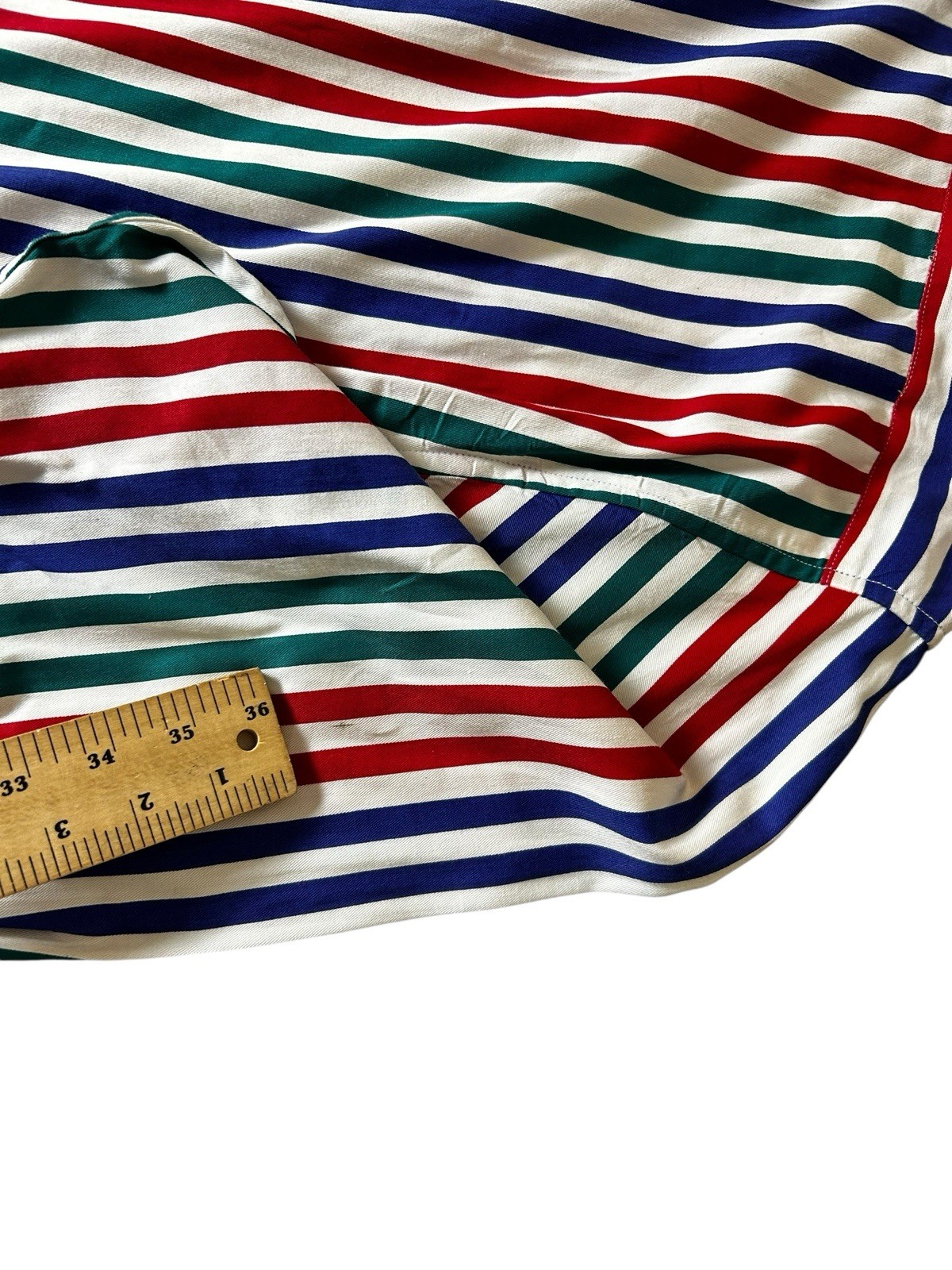 VTG Boston Traders Preppy Button Down Shirt Size XL Striped Colorful Nautical