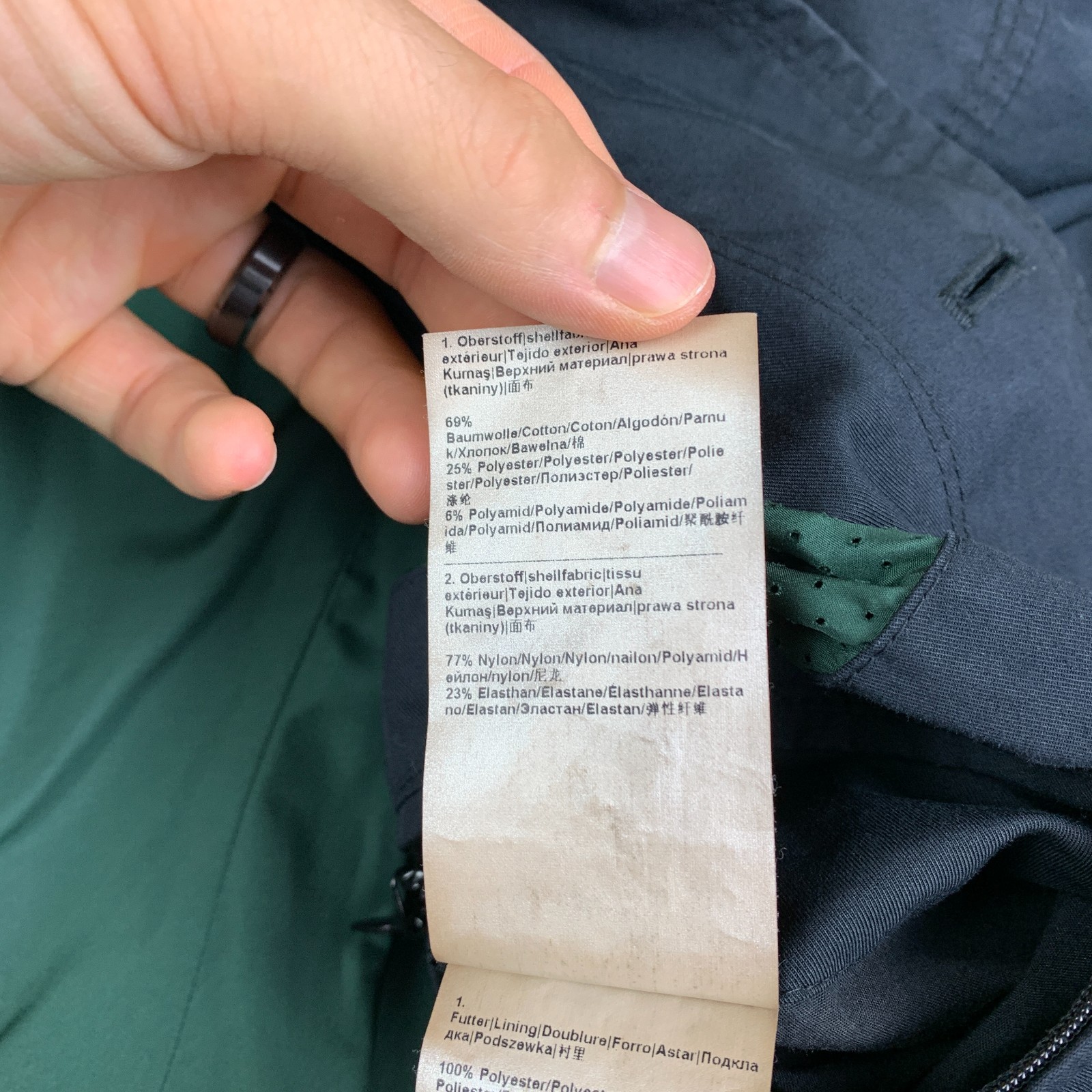 Strellson Coat Mens 50 Cargo Pockets Utility Jacket Button Closure (Dark Blue)