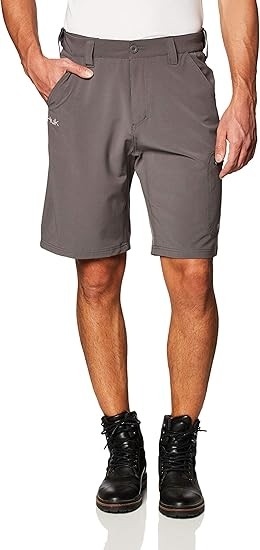 HUK MEN’S NEXT LEVEL QUICK-DRYING PERFORMANCE FISHING SHORTS – SIZE: – CHARCOAL