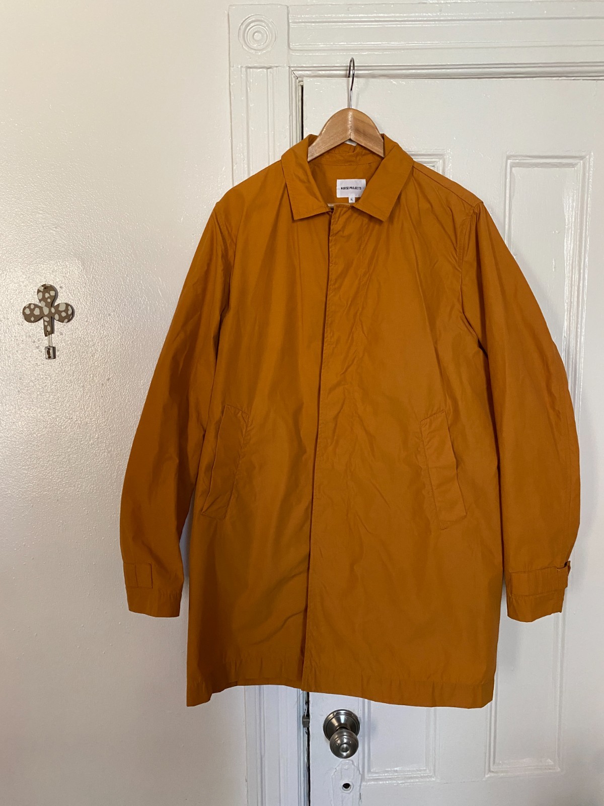 Norse Projects Overcoat Mustard Yellow XL preowned – EXCELLENT condition