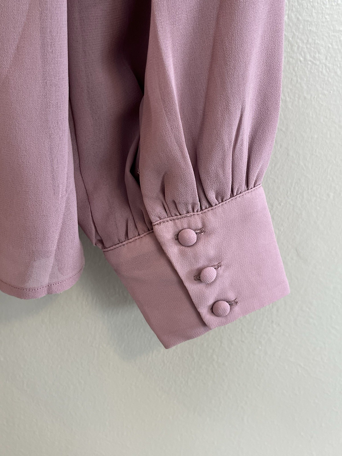 Dainty Jewells Blushing Beauty Blouse Modest Chiffon Lined XS
