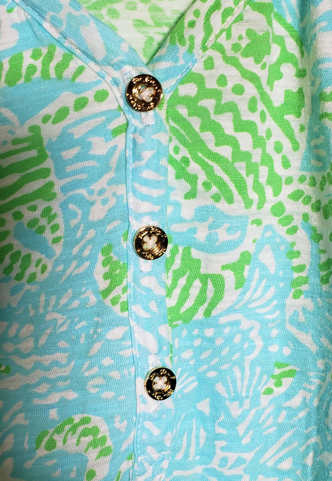 Lilly Pulitzer Size Small Hartley Tank Top Get Crackin Multi Color Blue Green