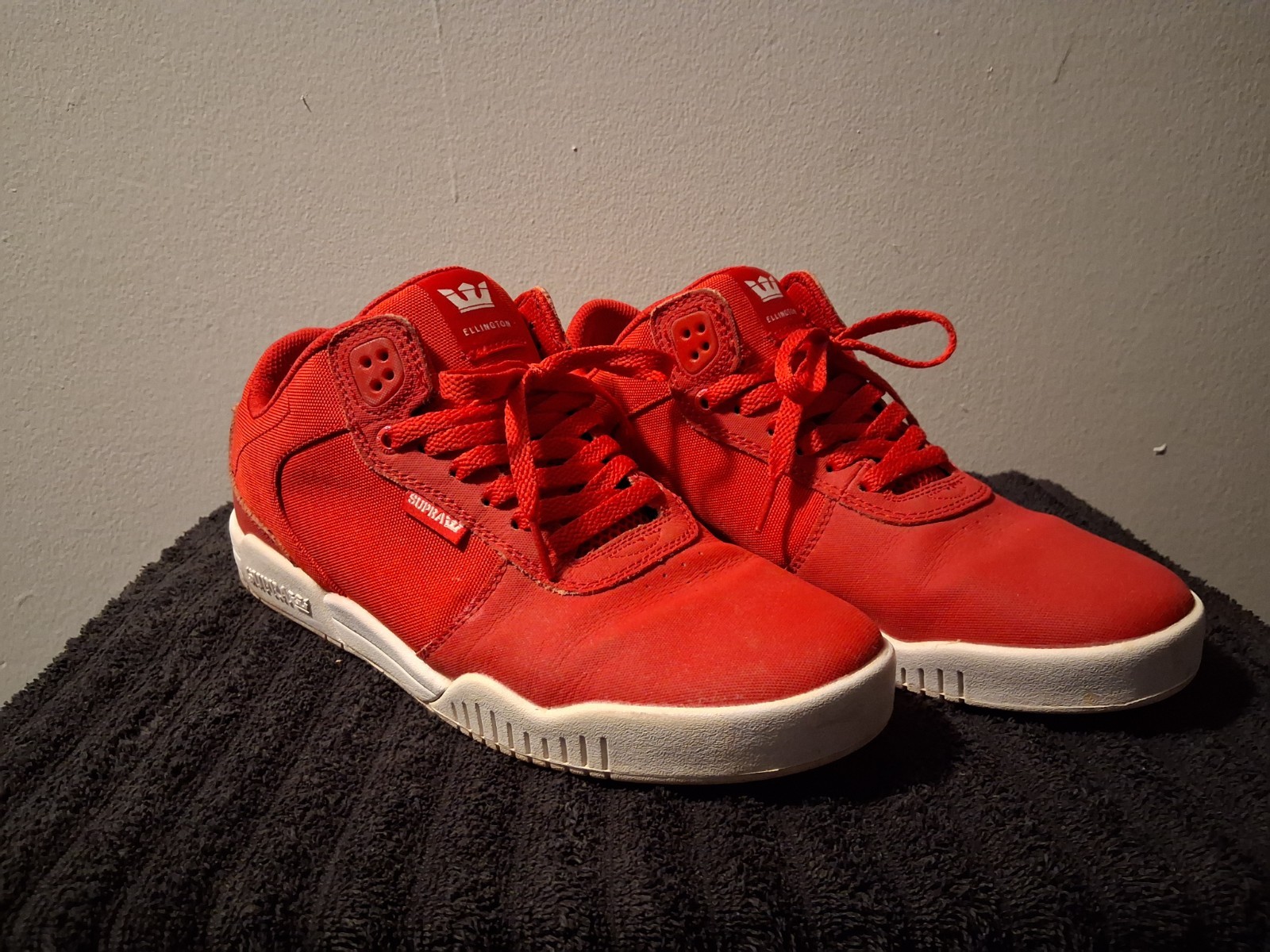 Supra Ellington Mid Red/White Mens 11