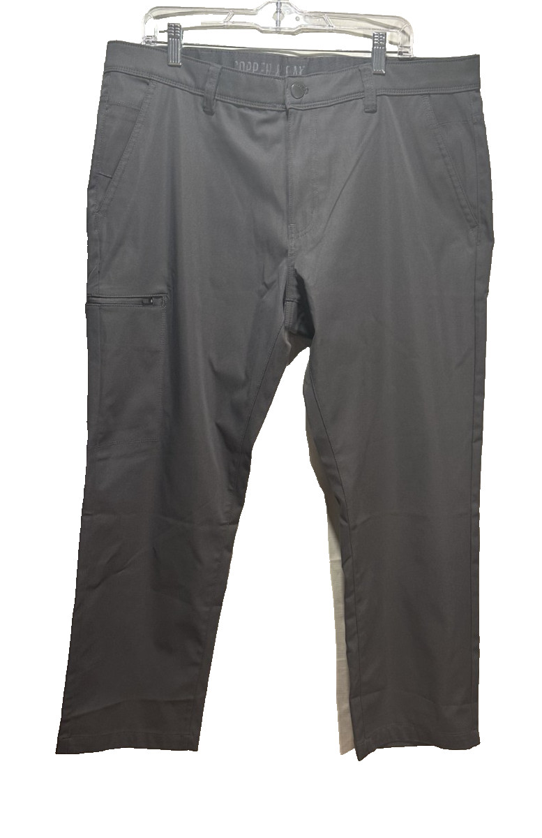 Mens Copper & Oak Chino Tech Pant 38/29 gray travel outdoor utility