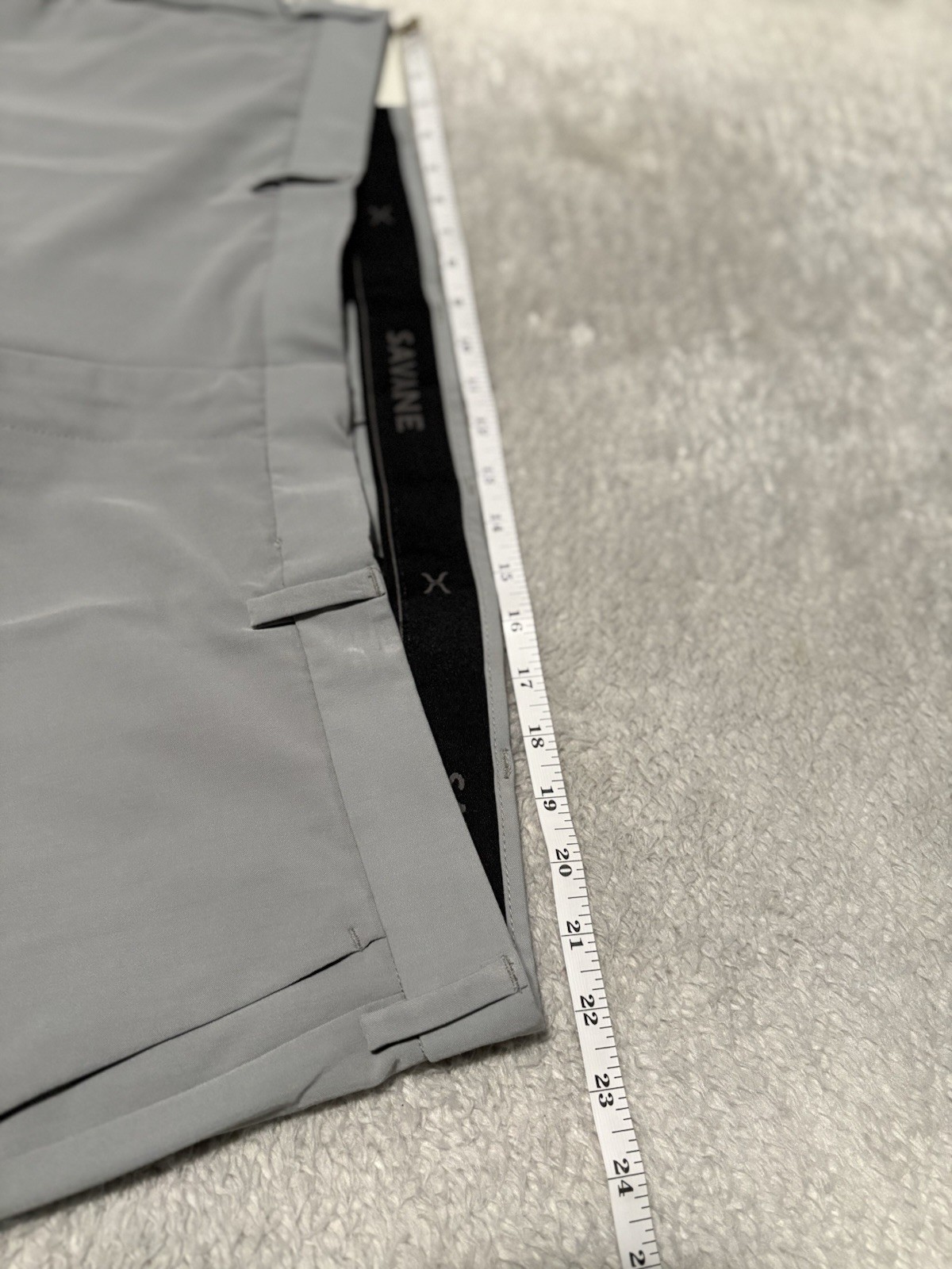 New Savane Performance Dress Pants Flat Front Size 44×30 Gray Stone NWT Comfort