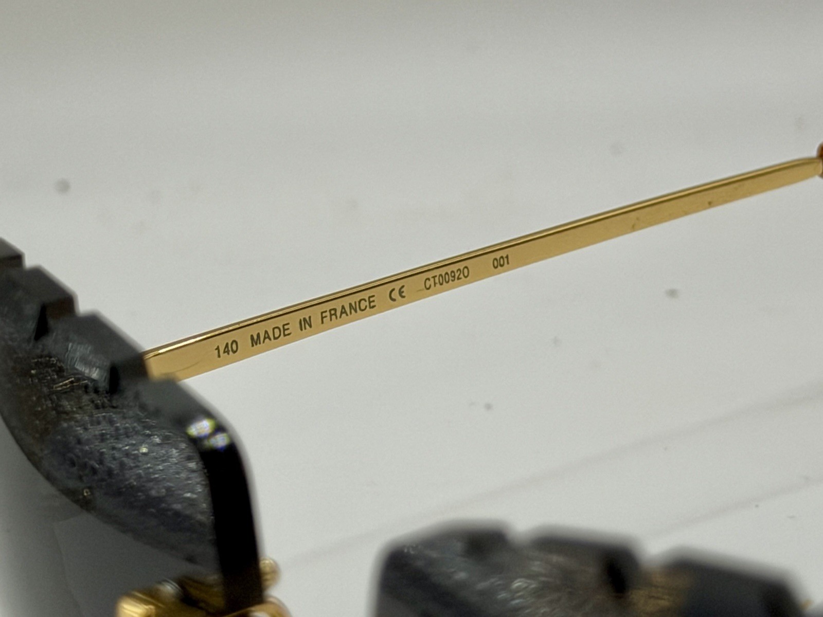 Cartier Rimless Wire C Gold Frame CT00920 Dark Gray Lens Men’s Sunglasses