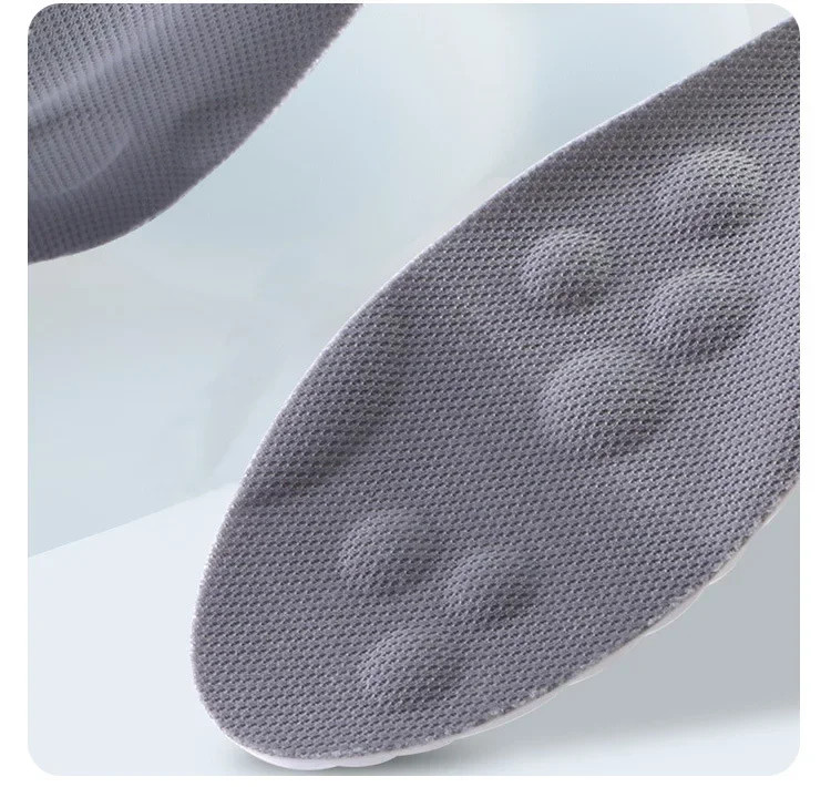 4D Massage Shoes Insoles Super Soft Latex Sports Insole for Feet Running Basket