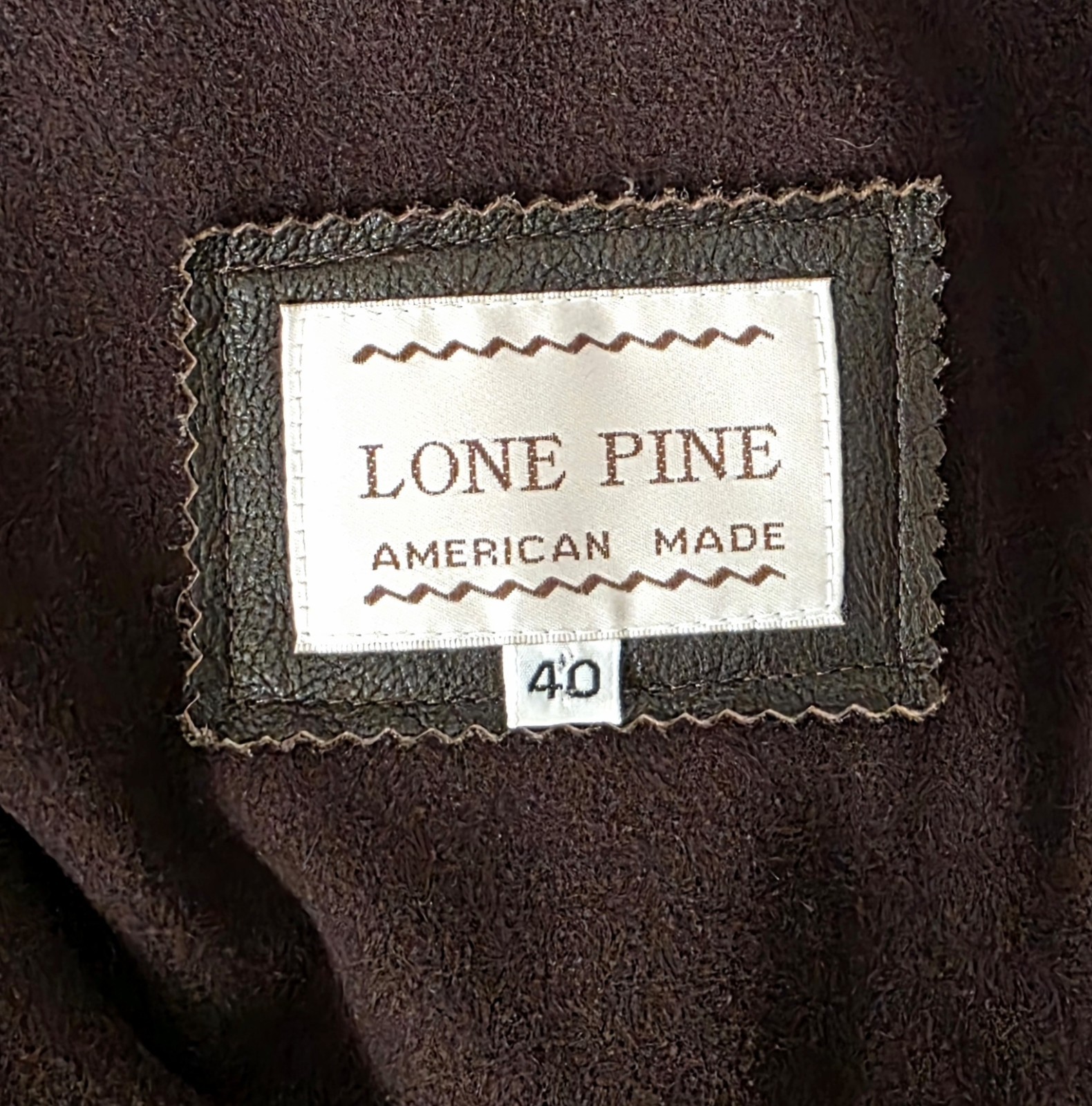 Lone Pine American Made Leather Jacket Aspen Pitkin Dry County Goods Mens sz 40
