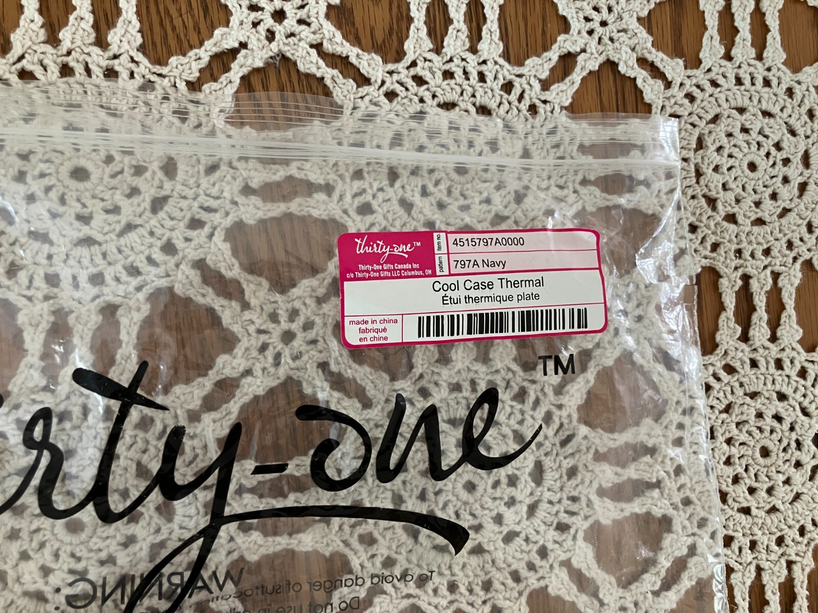New Thirty-One Cool Case Thermal Tasty Treats Navy 797A