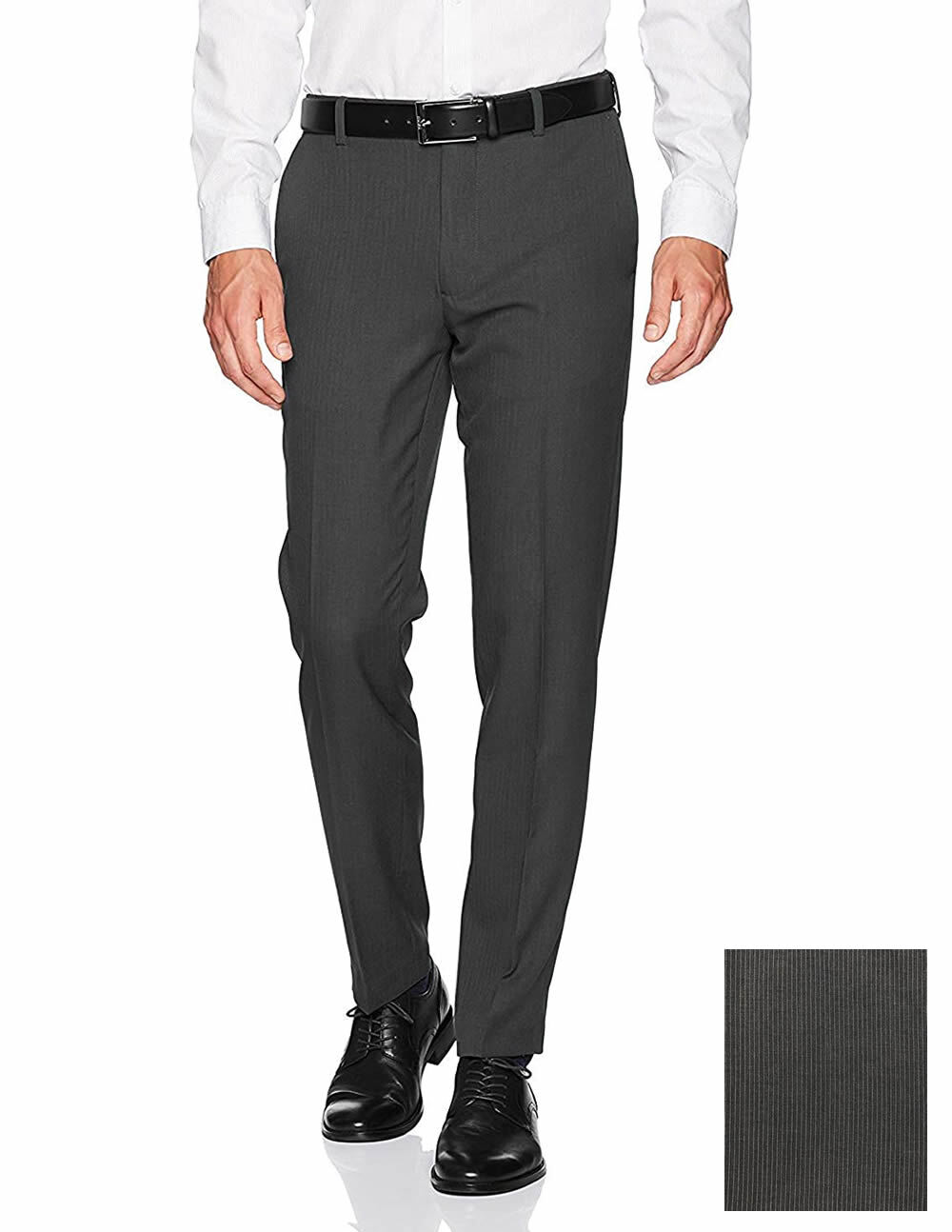 Prindly Mens Classic Modern Fit Flat Front Suit Separates Dress Pants
