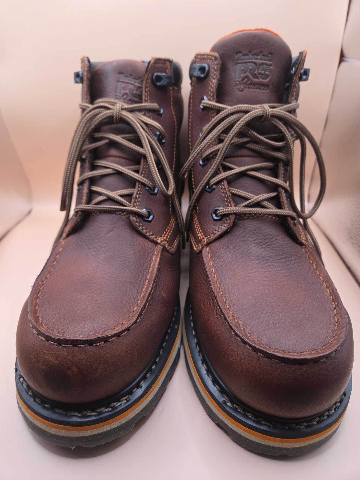 Size 12 TIMBERLAND PRO GRIDWORKS 6″ WATERPROOF SOFT TOE WORK BOOT BROWN New
