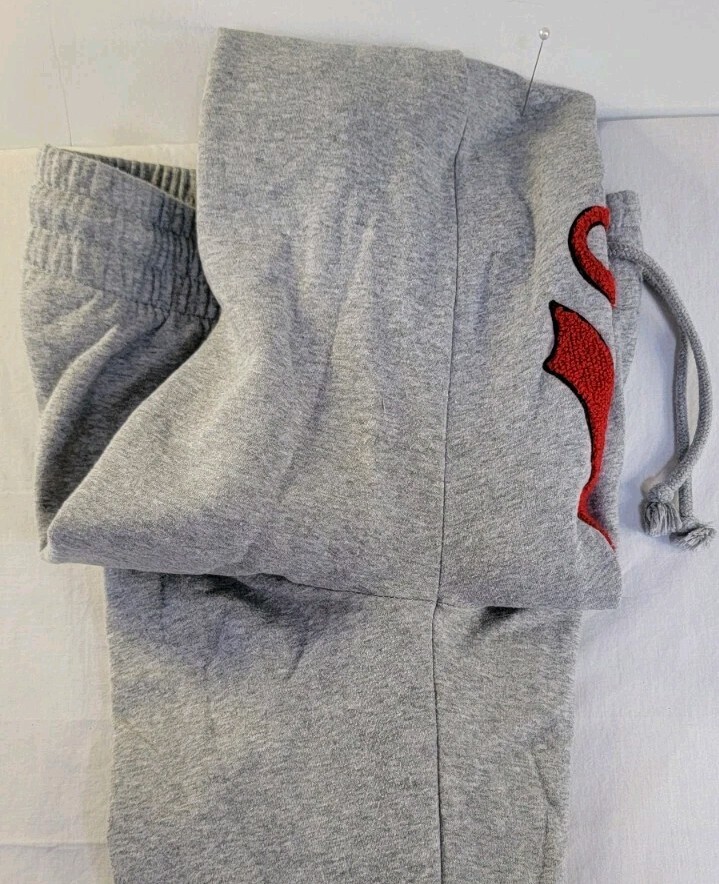 Peanuts Est 1950 Grey Sports Patches Sweatpants Sz XXS 00 Womens Snoopy Charlie