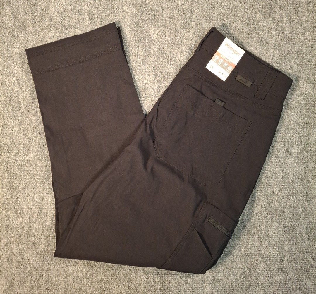 Wrangler Men’s Regular Fit Tech Pants, Black, Size: 32X29, NWT
