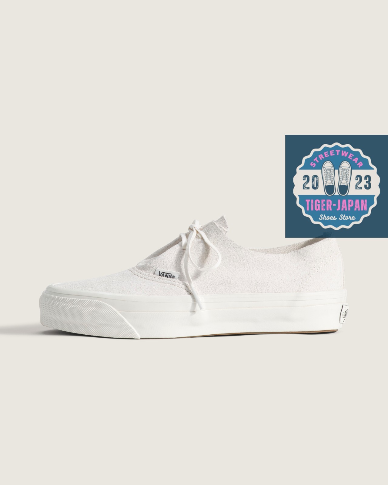 VANS PREMIUM Authentic Ease VN000ECPJVY Blanc de Blanc Men Suede Leather Shoes
