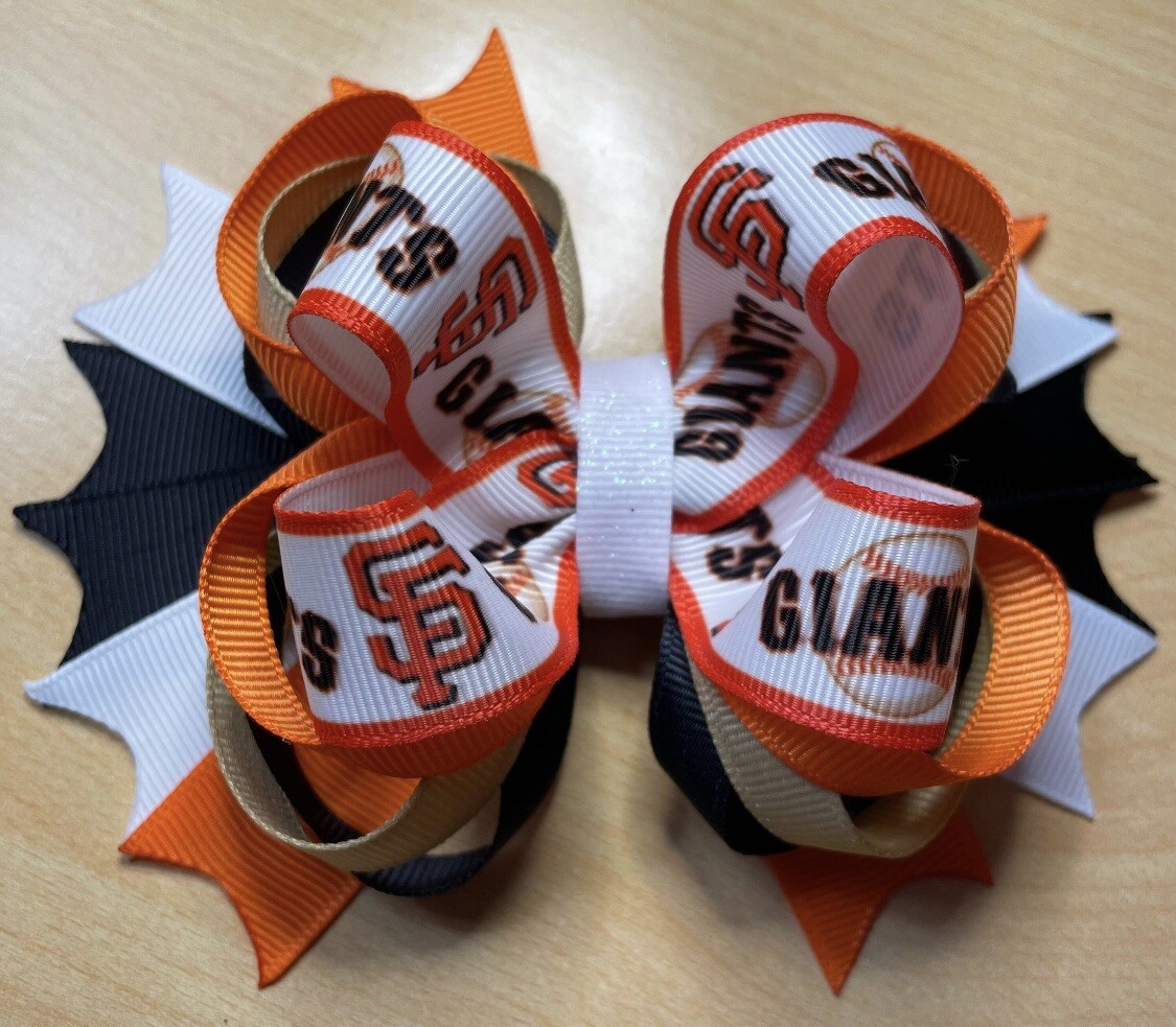 San Francisco Giants Baseball Hair Bow – 5 Inches