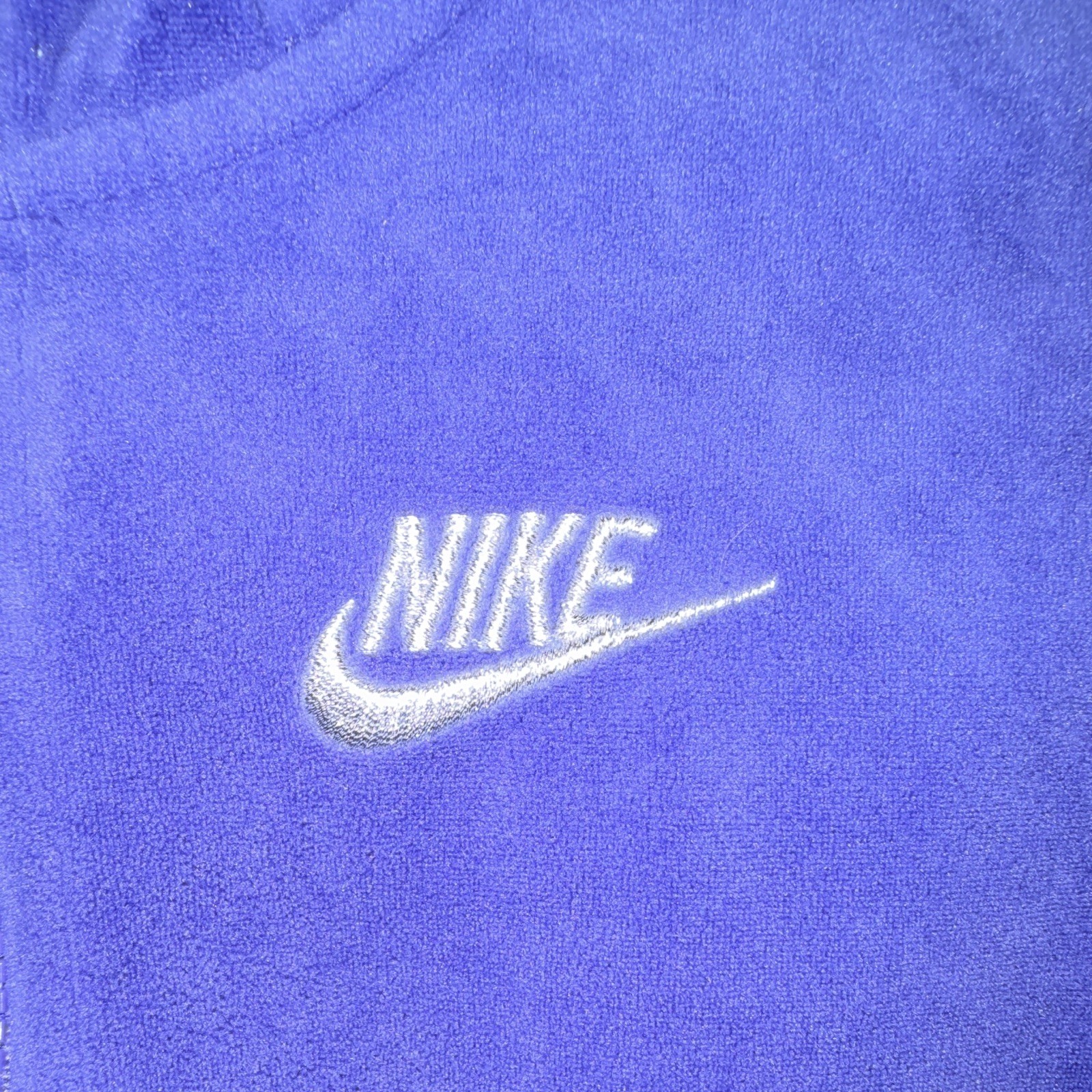 Nike Boys Blue Full Zip Hooded Hoodie Size 6 Polyester Pockets Logo
