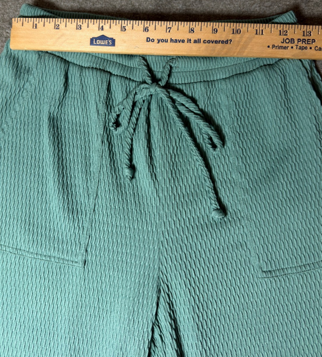 Stylive Teal Textured 2-Piece Boutique Lounge Set Top Pants Medium Made in USA