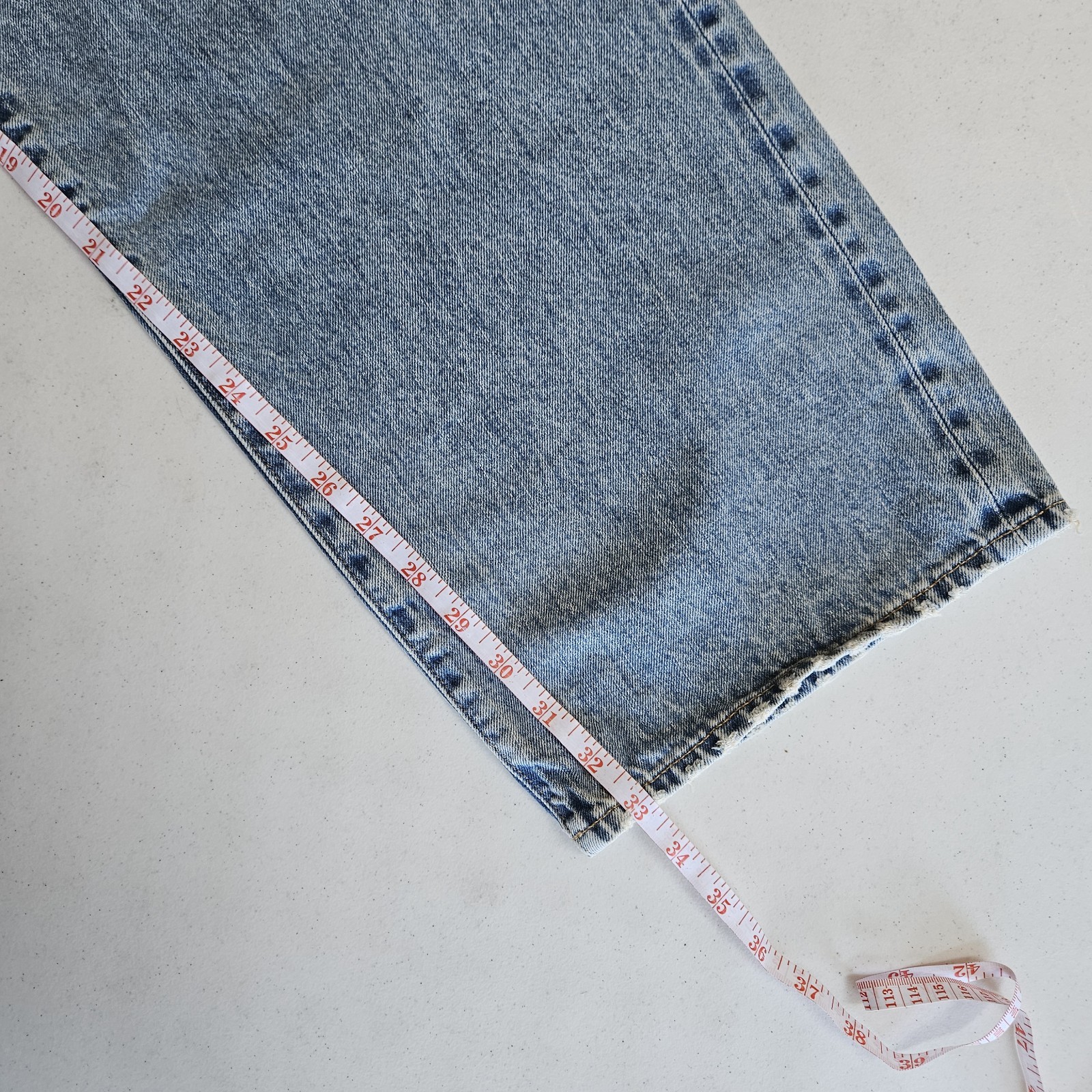 Todd Snyder Relaxed Fit Selvage 12.5 oz Denim Jeans 34×34 Light Wash Button Fly