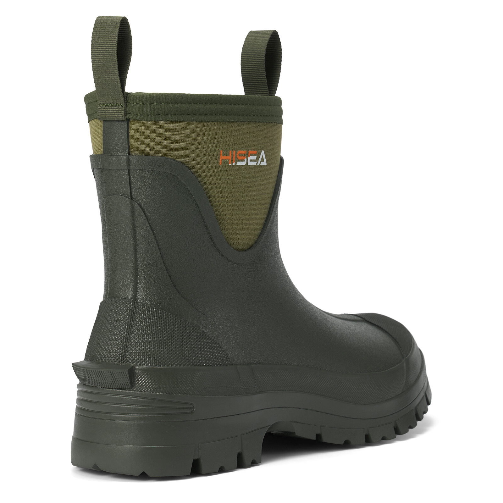 HISEA Men Waterproof Slip On Chelsea Rain Boot Steel Shank Garden Work Ankle Boo