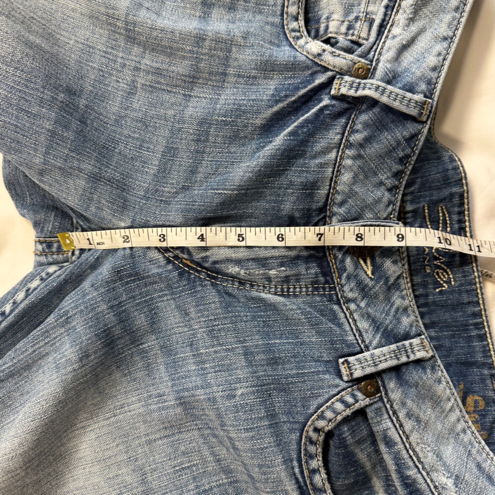 Silver Jeans Suki Mid Rise Bootcut Jeans Medium Wash Blue 30×32 Y2K Summer Party