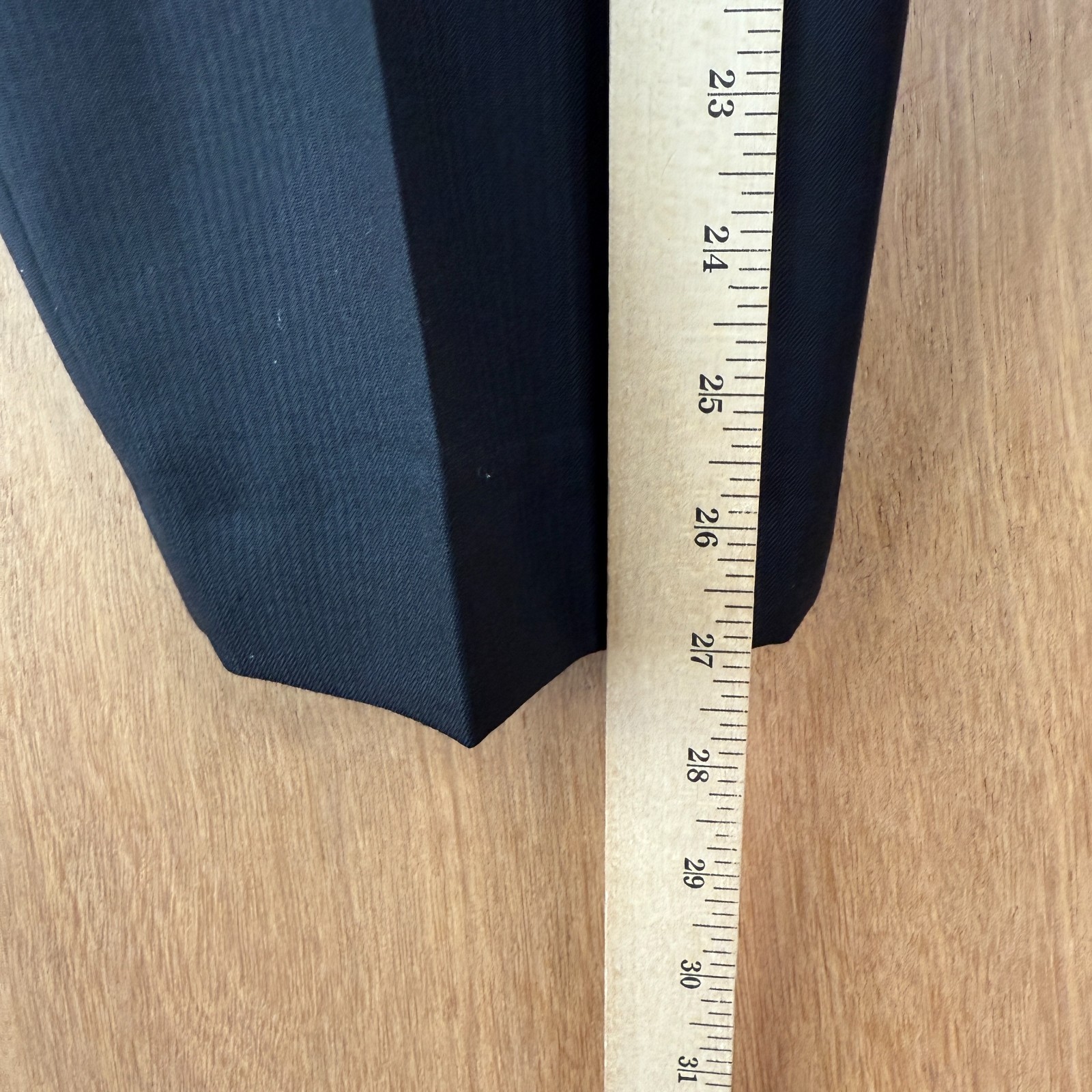 Joseph Abboud Suit Mens 46R Black 2 Button Loro Piana Wool Pants 40×27 Flat
