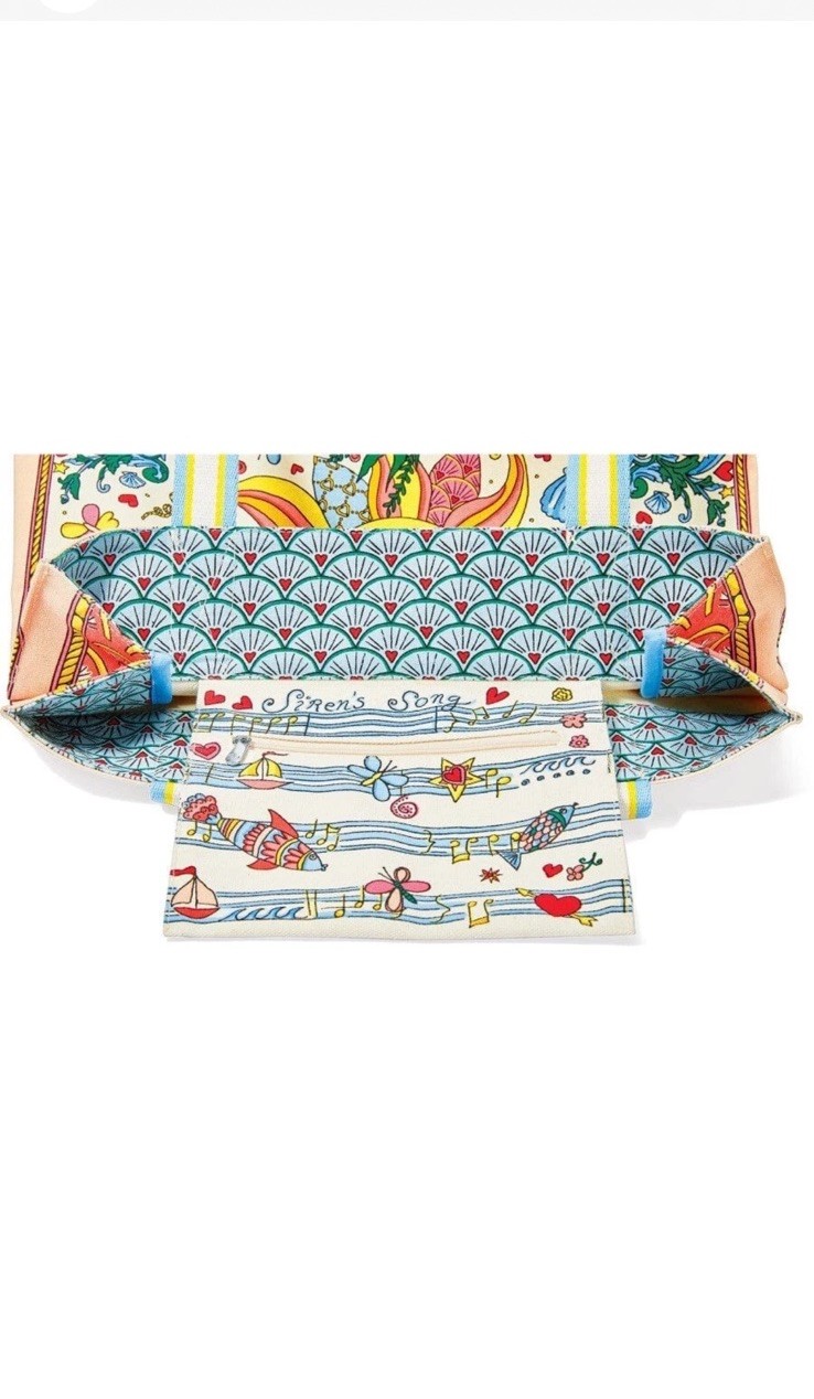 Brighton MERMAID SIREN’S SONG Canvas Tote MSRP $150 In Original Packaging NWT