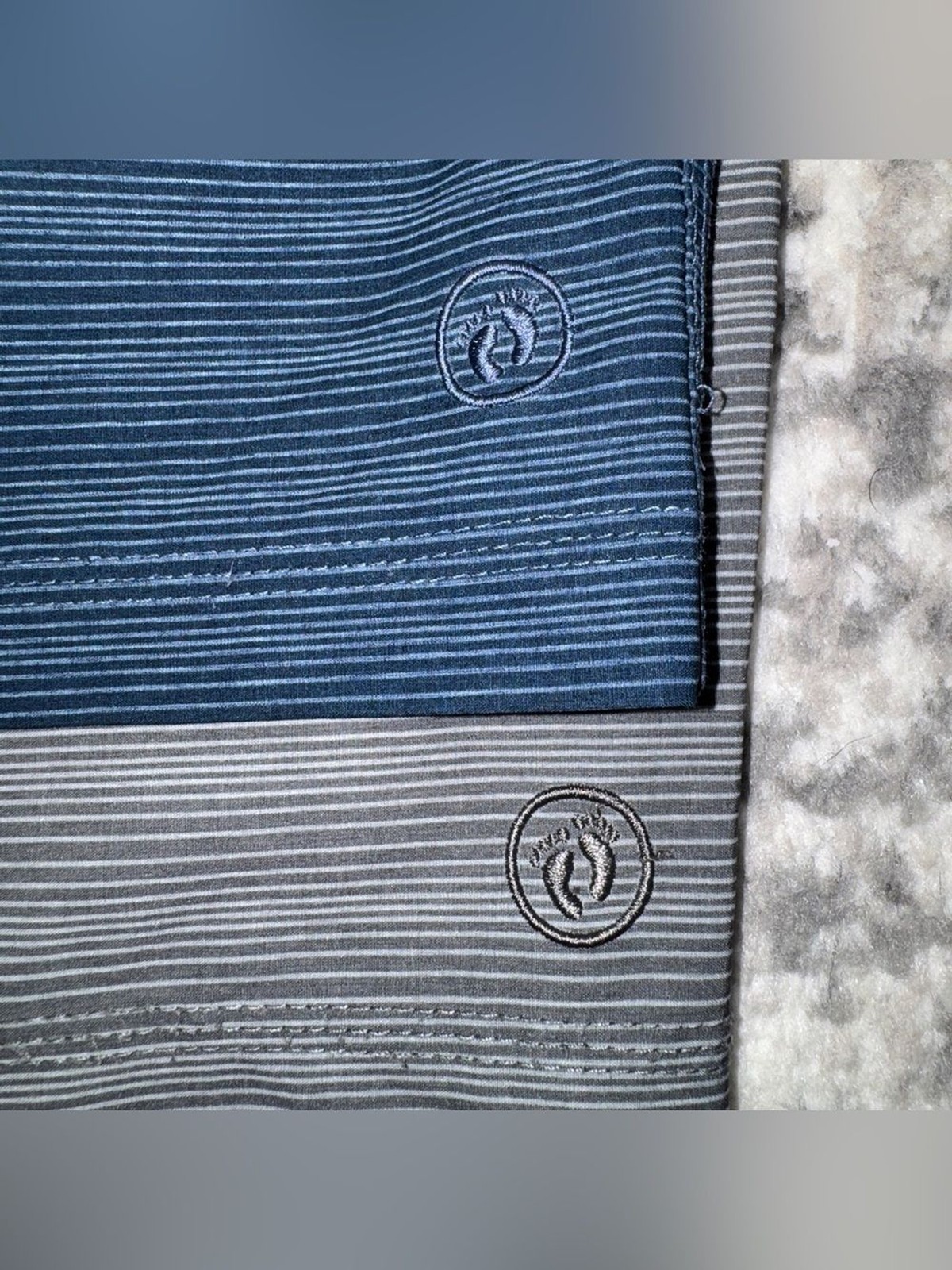 Hang Ten Men’s Striped Chinos – Blue and Gray
