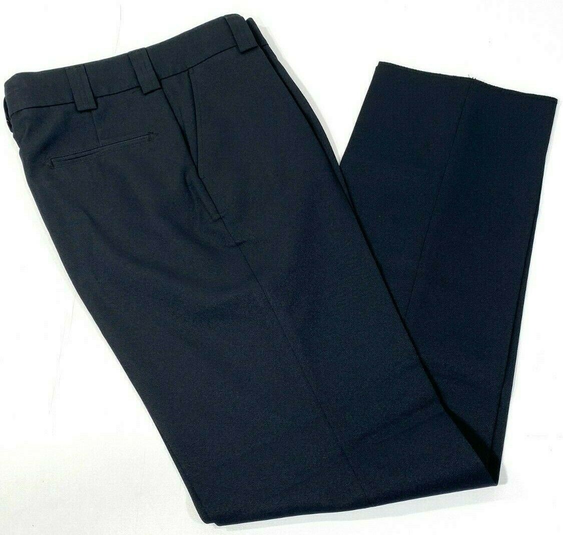 NEW MENS 31×36 BLAUER 8650 4-POCKET POLYESTER TROUSERS DARK NAVY 31×36 UNHEMMED