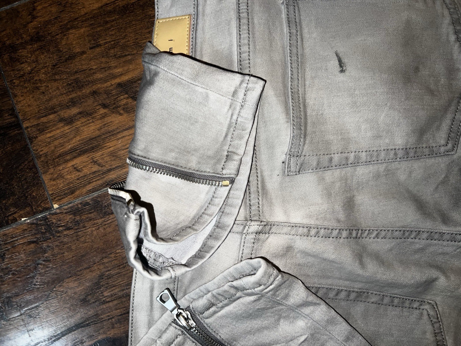 MNML Men’s Gray Skinny Stacked Jeans Size 34 Great Condition