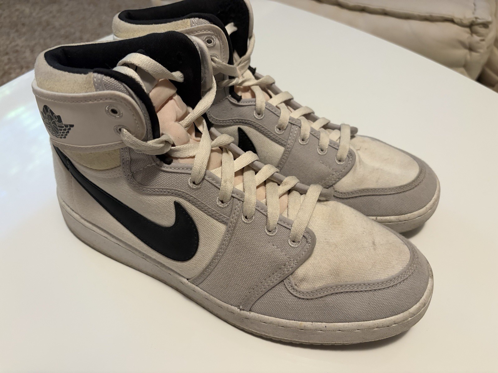 Jordan 1 Retro AJKO White Black Grey Fog Size 11