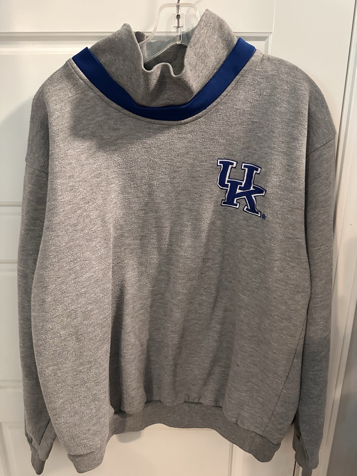 Vintage Genuine Stuff Collegiate University Of Kentucky Mock Neck Sweatshirt M