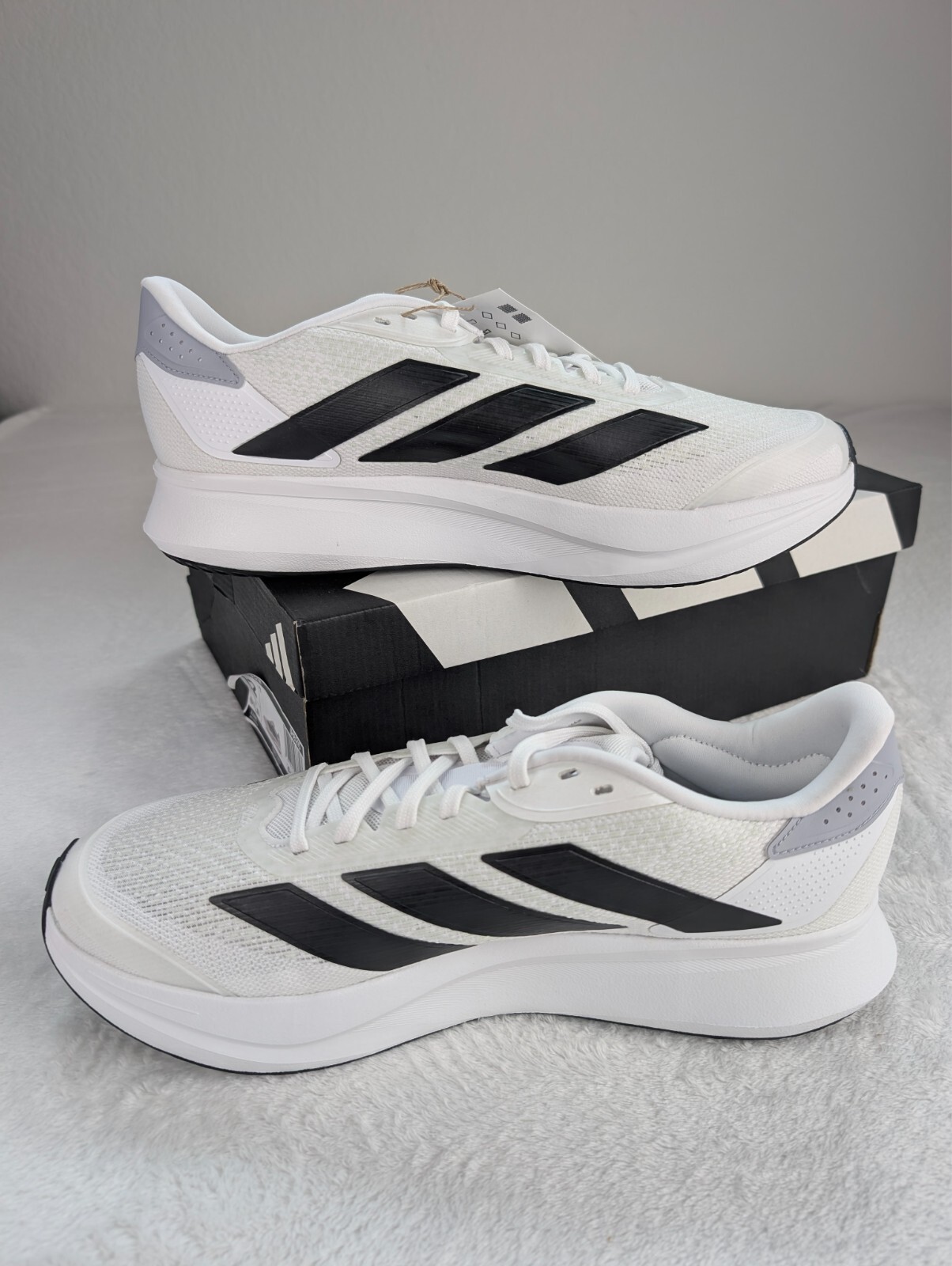 Adidas Duramo SL2 Running Sneakers Mens sz 12 White Black Halo Silver NIB.