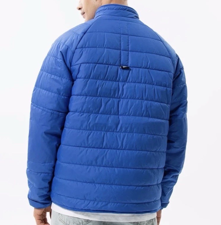 NIKE XL Therma-FIT Legacy Puffer Jacket Blue White Swoosh Full Zip dq4929 Men’s