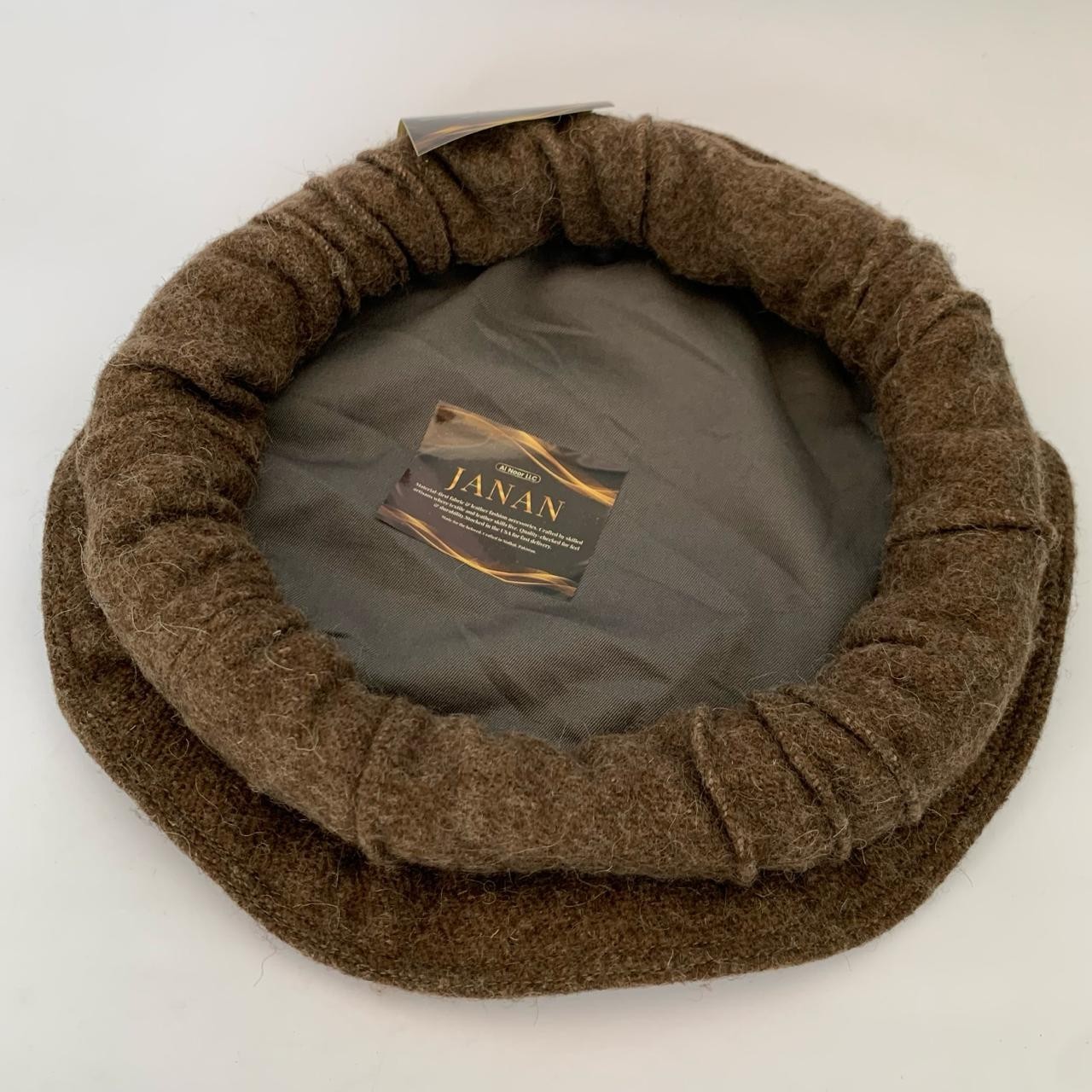 Afghan Pakol Cap Chitrali Hat Peshawari 100% Wool Handmade Winter Warm
