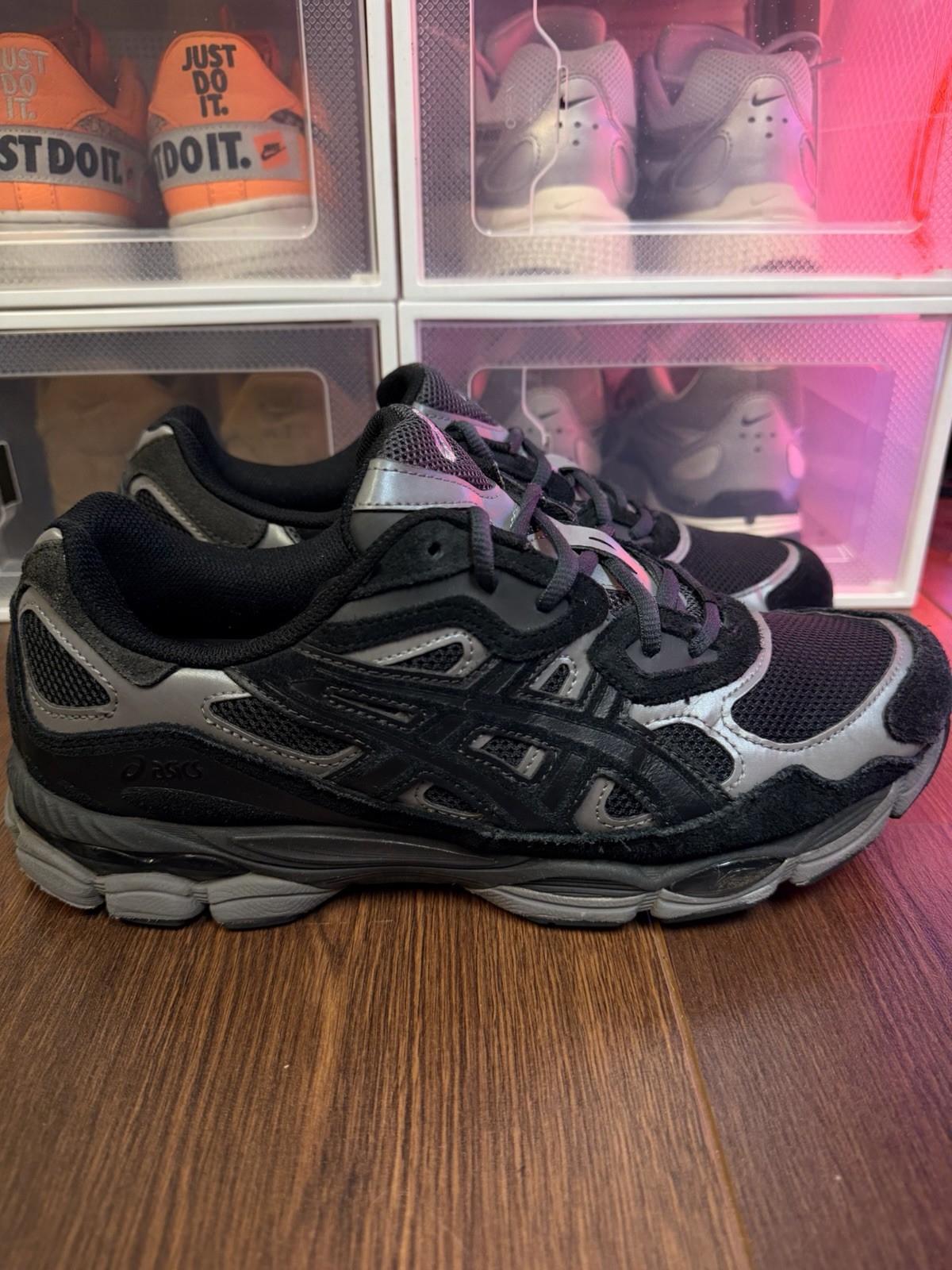 Size 10.5 – ASICS Gel NYC Graphite Grey Black