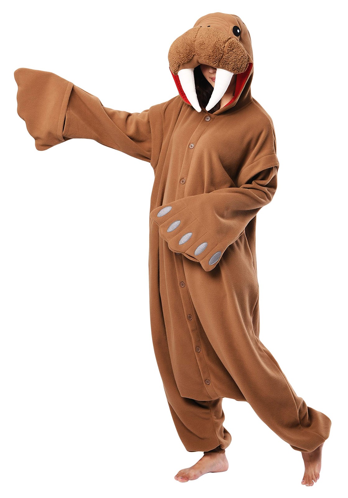 SAZAC Fleece Animal Kigurumi Walrus