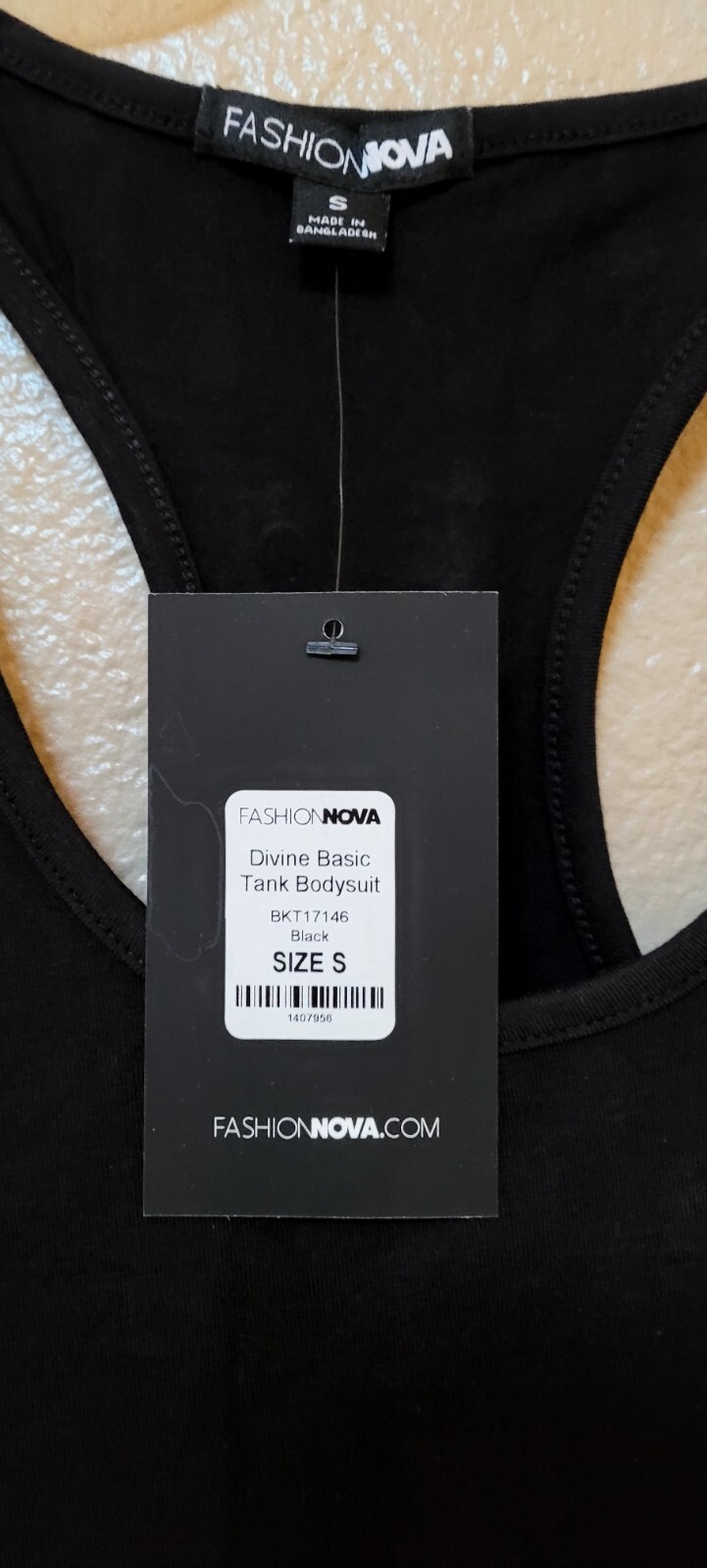 Fashion Nova Women’s Divine Basic Tank Bodysuit, Women’s Bodysuit Stretch,