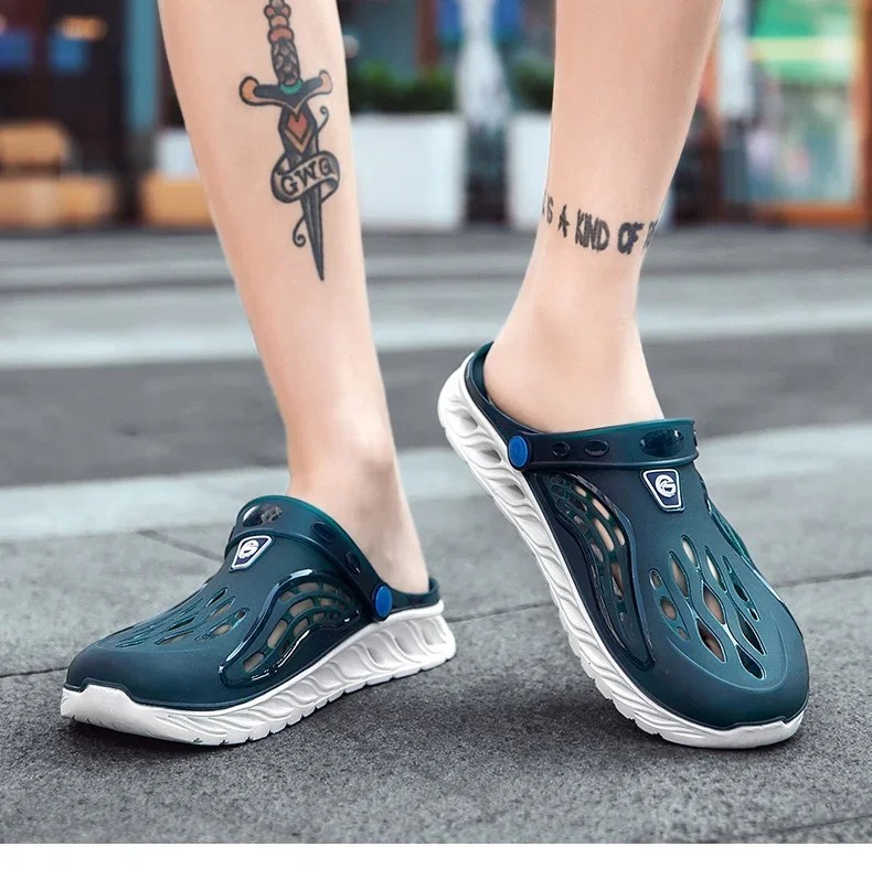Summer Beach Jelly Shoes Men Women Soft Bottom Sandals Garden Clogs Slides