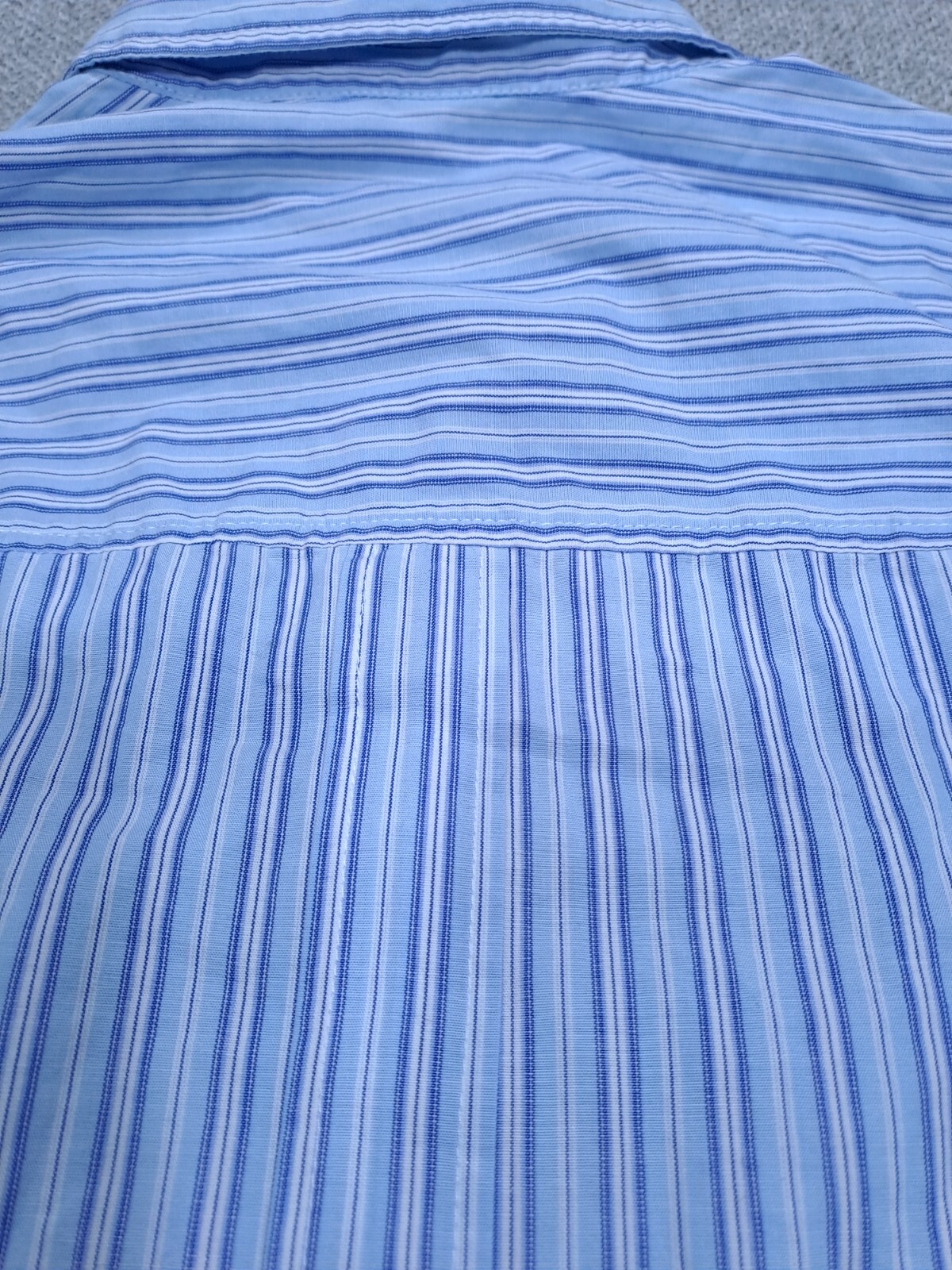 Giorgio Boldetti men’s tailoring shirt size XL blue striped high Italian tailoring