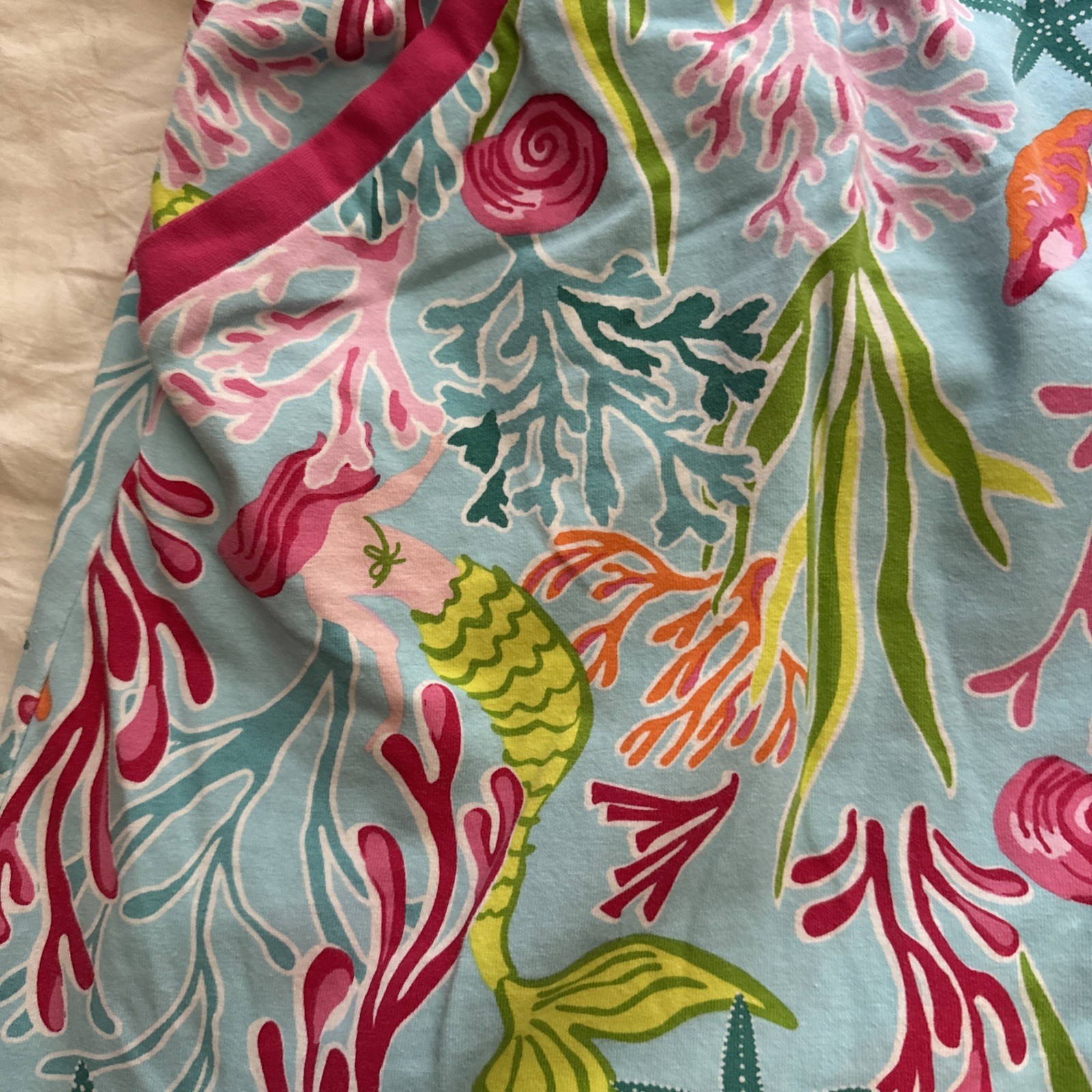 Ana Clare Ocean, Mermaid Themed Light Blue and Pink Skort. XL. Excellent.