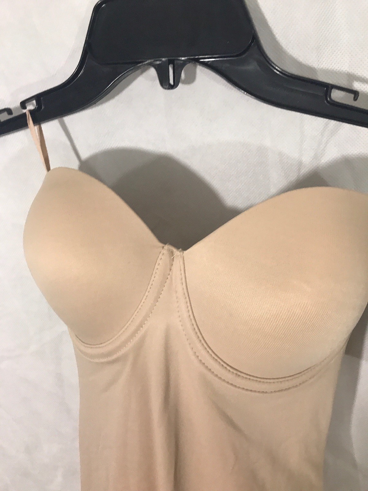 NWT TC Fine Intimates [ 32D ] Strapless Shaper Bodysuit in Nude #C718