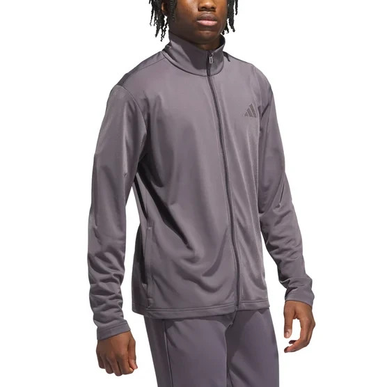NEW Men’s Adidas Tricot Full Zip Track Jacket Gray Size XLarge