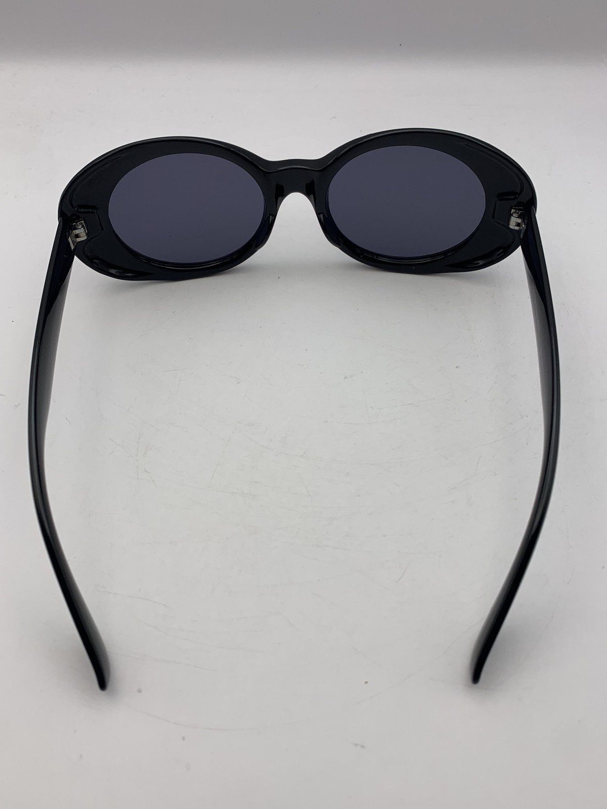 Elizabeth And James Sunglasses WG01SU01 Black Oval Womens Gray Oversized China