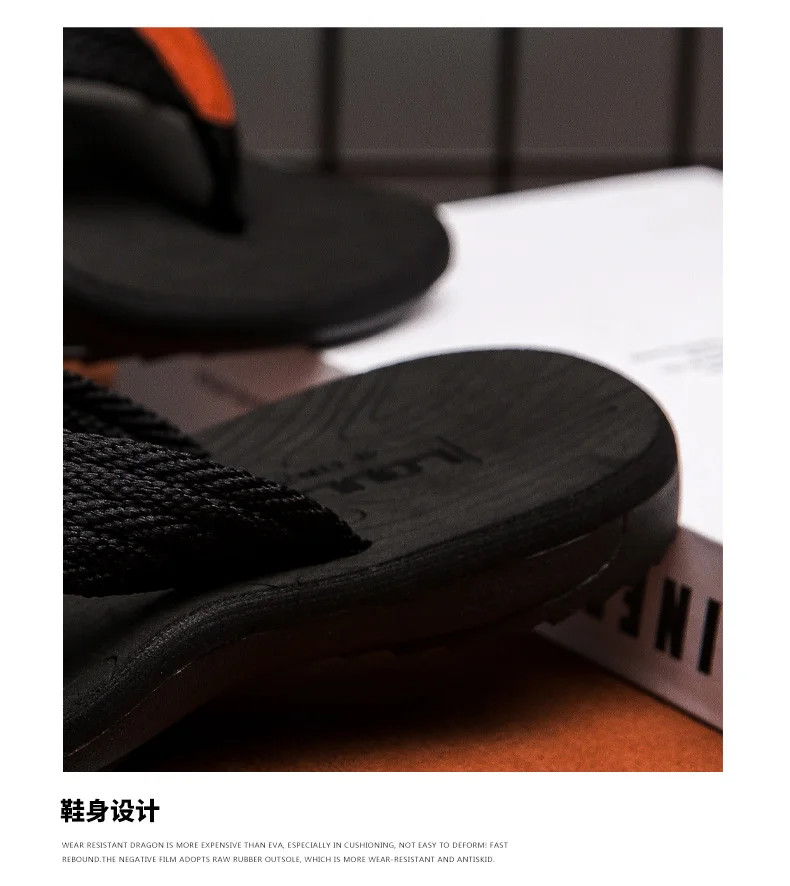 Men Flip Flop Sandals Slip-On Summer Beach Casual Footwear Slides Slippers Gift
