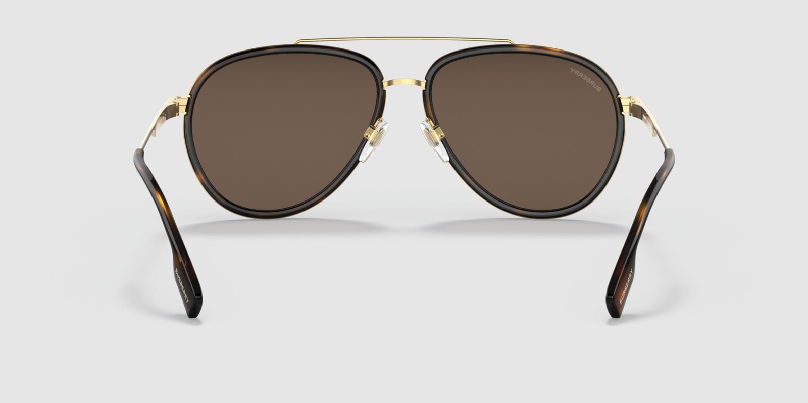 BURBERRY Oliver BE3125 101773 Gold Dark Brown 59 mm Men’s Sunglasses