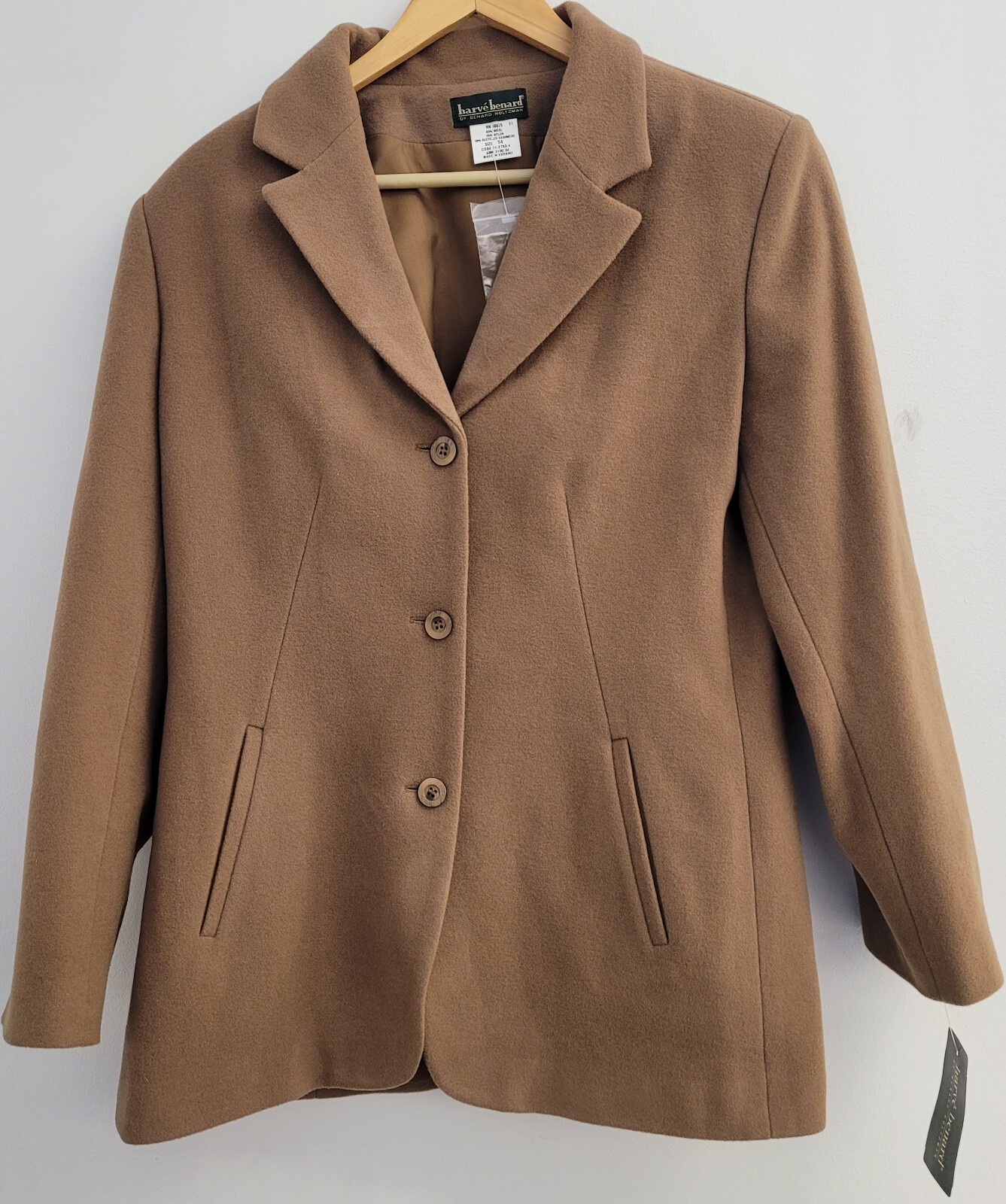 Harve Benard By Benard Holtzman Womens Button Blazer Jacket Linen NWT SIZE 14