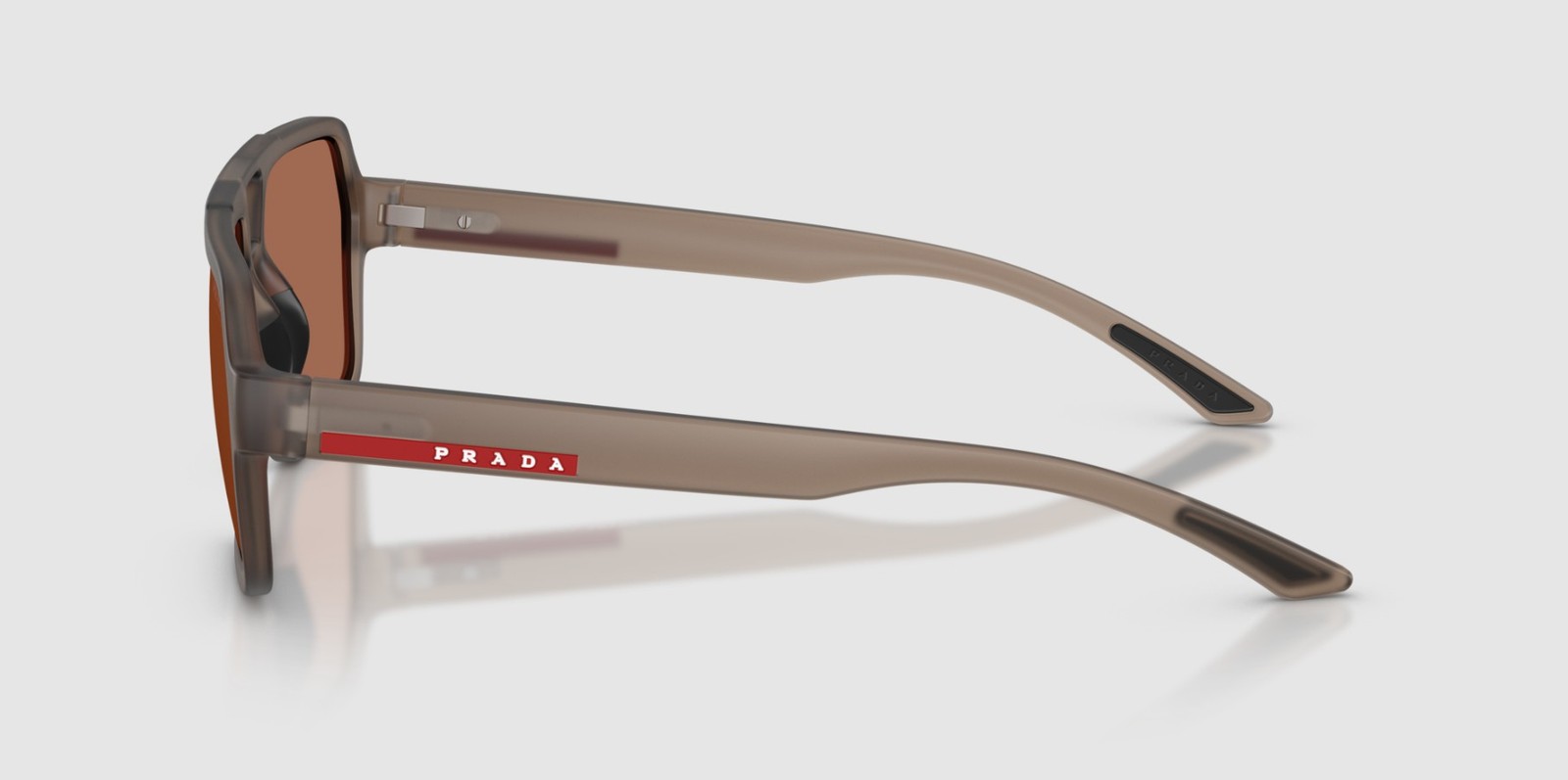 PRADA LINEA ROSSA PS A06S 29F50A Transparent Brown Tuning 59 mm Men’s Sunglasses