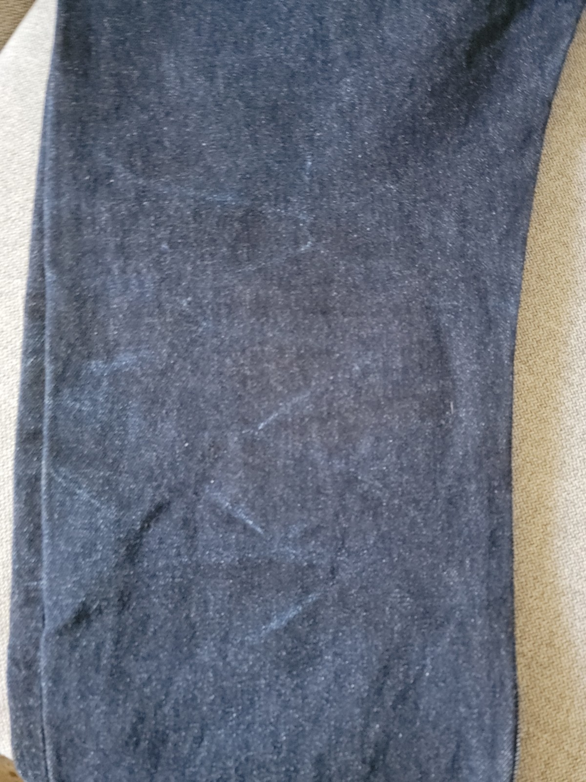 Sz L 36×31 FTC For The City Japan Made Raw Denim Jeans Indigo FADED PATINA GREAT
